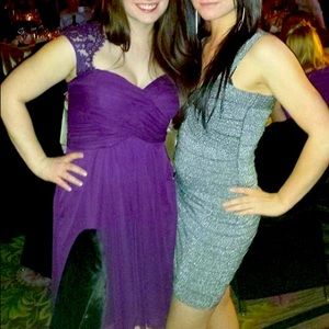 Silver cocktail dress